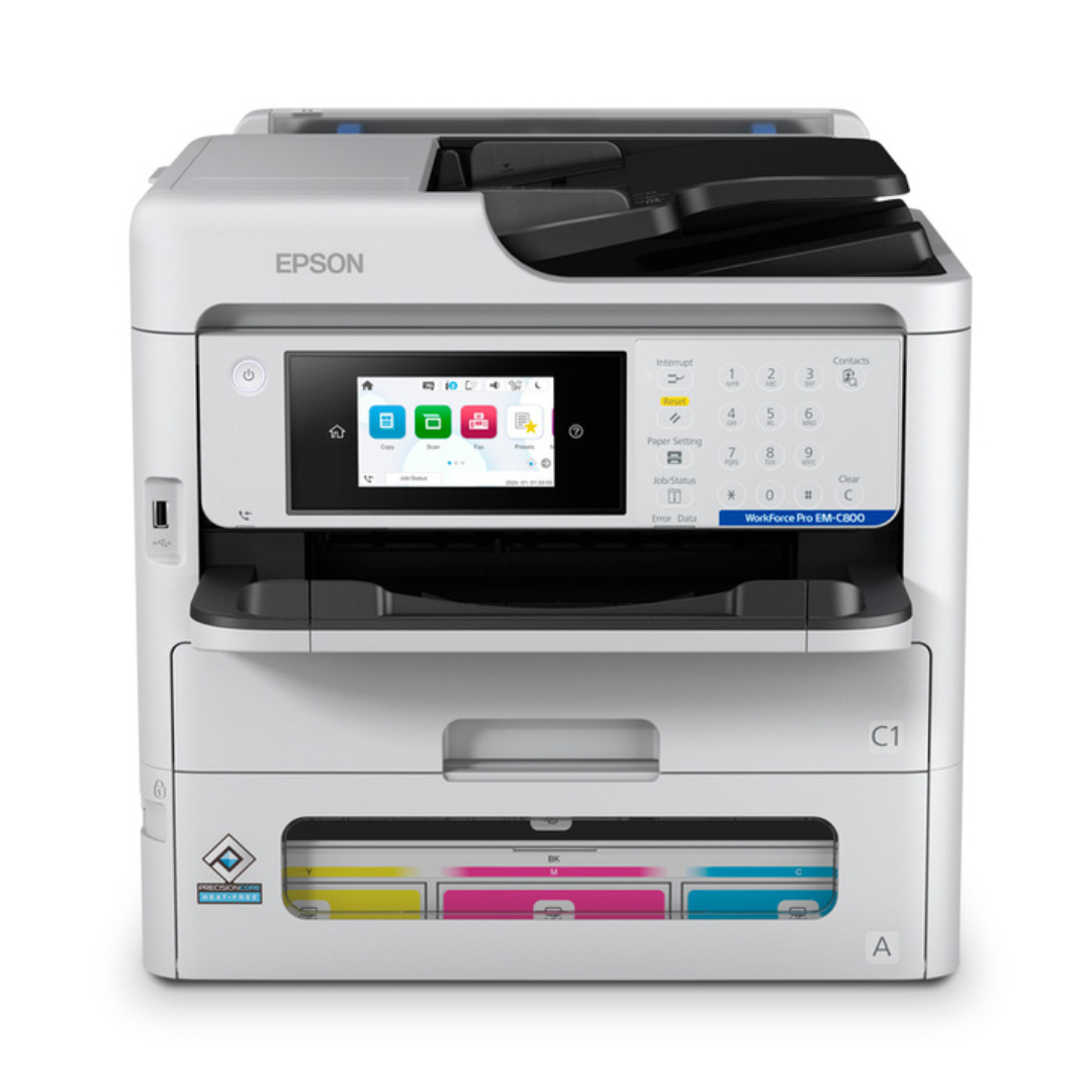 Epson WorkForce Pro EM-C800 | A4 Colour MFP - with Full Set of Inks and Installation